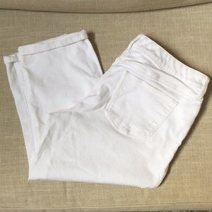 The  Limited White denim capris size 14